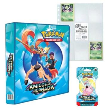 Imagem de Álbum Fichário Pokemon Escarlate e Violeta Amigos de Jornada com 1 Bli
