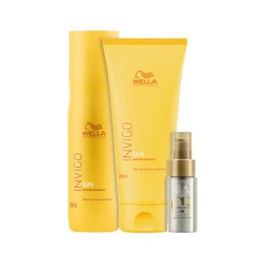 Imagem de Wella Sun Sh 250ml + Cond 200ml + Oleo Light 30ml - Wella profissional