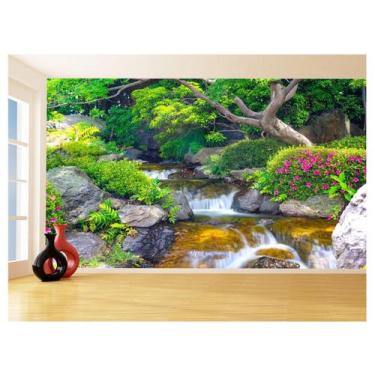 Imagem de Papel De Parede 3D Paisagem Cachoeira Florestas 3,5M Nch252 - Você Dec