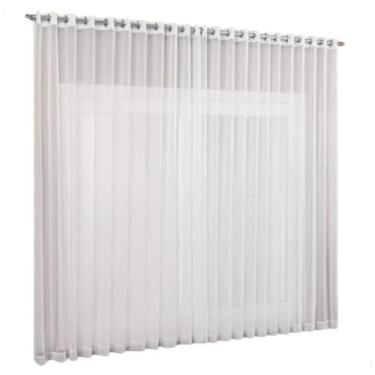 Imagem de Cortina Voil Para Varão Simples 4,00x2,80 Varias Cores - Emanuel Corti