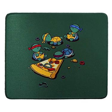 Imagem de Tina Art 30,5 x 25,4 cm 4 Tartarugas Comendo Pizza Anime Bonito Mouse Pad