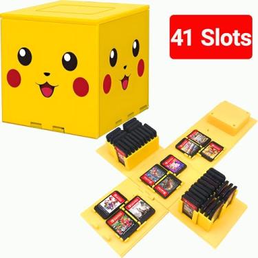 Imagem de QUBAMG Upgraded 41 Switch Game Holder Compatible With Nintendo Switch, Portable Game Card Storage Cube, Cute Oled & Lite Accessories Card Box Organizer Case