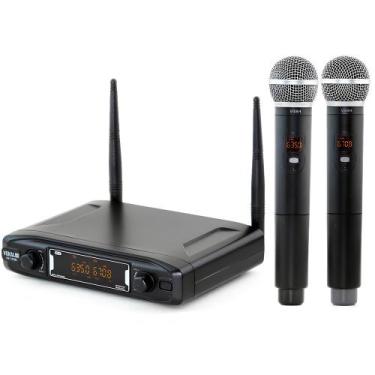 Imagem de Microfone Sem Fio Vokal VS148DM Duplo De Mão, UNICA, U