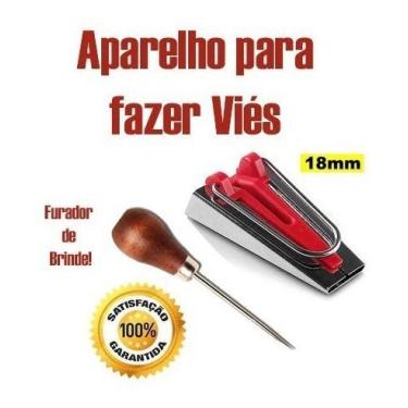 Imagem de Aparelho Manual Fazer Viés 18mm Costura Patchwork + Agulhão - Lanmax