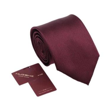 Imagem de Gravata Jacquard Masculina Azul Escuro - Impermeável, 8cm x 6cm - Para