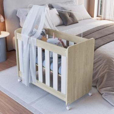 Imagem de Mini Berço Multifuncional Evolutivo 4 em 1 Com Colchão BB041 Completa 