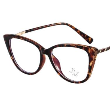 Imagem de Armação de Óculos Feminino Sem Grau Estilo Gatinho Elegante e Resistente