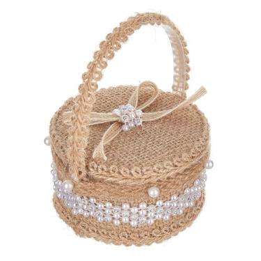 Imagem de predolo Caixa para alianças de casamento, porta-joias, organizador de joias, caixa rústica para guardar alianças de noivado para pedidos de aniversário,