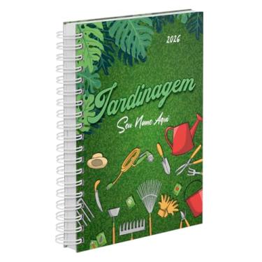 Imagem de Agenda Comercial 2026 Personalizada Capa Dura Jardinagem e Manutenção