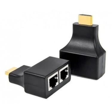 Imagem de Extensor HDMI 3D 30 Metros Via Cabo De Rede UTP RJ45 Cat5e ou Cat6 - n