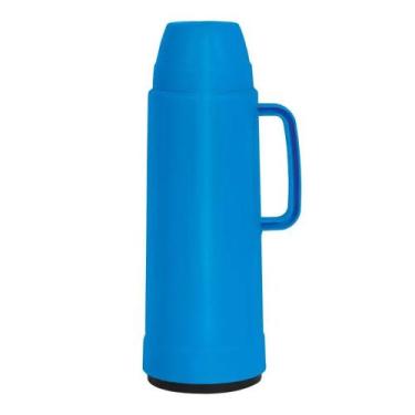 Imagem de Garrafa Térmica De Rolha Use 1 Litro Azul Água Mor
