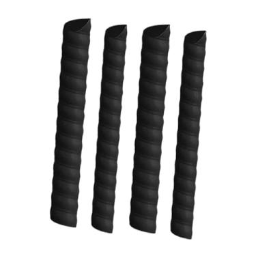 Imagem de WeiLaiKeQi 4x Capa protetora de tronco de árvore flexível, fácil de usar, resistente, portátil, capa protetora de plantas, proteção de vida selvagem, espiral, Preto