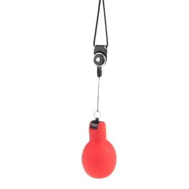 Imagem de Aymzbd Apito de aperto manual com cordão Apito esportivo portátil para trekking Futebol interno e externo, Vermelho