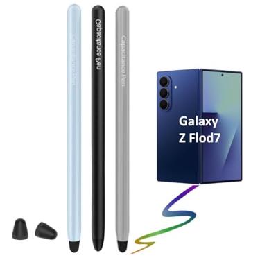Imagem de 3 canetas Stylus para telefones Galaxy Z Fold 7 5G, compatível com tela interna e externa dupla, caneta Stylus para AMZ Fire Max 11 Pen, Fire HD 8 Pen, Fire HD 10, tablets Touch Screen Pen (preto +
