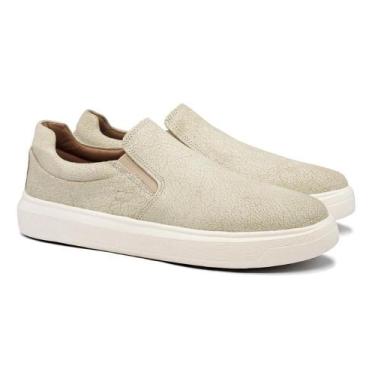 Imagem de Tênis Slip On Masculino Casual Couro Camurça Conforto - West Bulls, 42