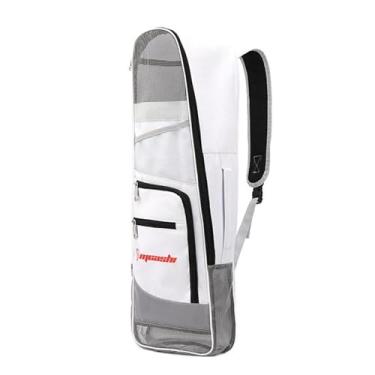 Imagem de Aymzbd Mochila de mergulho com snorkel, bolsa organizadora para armazenamento de nadadeiras, bolsa de ombro para natação, esportes aquáticos e praia, Branco