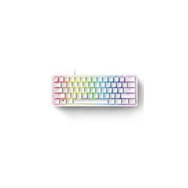 Imagem de Teclado Óptico Mecânico Gamer Razer Huntsman Mini, Chroma, Razer Switch Red, USB Tipo-C, US, Mercurio Branco - RZ03-03390400-R3M1