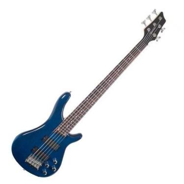 Imagem de Contrabaixo 5 Cordas Giannini Gb205a Sonicx Translucent Blue