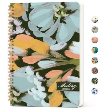 Imagem de Caderno de reuniões para organização do trabalho, caderno de minutos de reunião estética para trabalho, organizador de agenda de projetos de eventos, perfeito para escritório, escola, material de