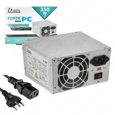 Imagem de Fonte Alimentação 350W Atx Bivolt Pc Computador Dmix Dex