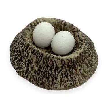 Imagem de WitnyStore Estatueta de pássaro africano que não voa, ovos de avestruz de 2,5 cm, miniatura, feito à mão, pássaros, porcelana, animais, bonequinhos decorativos, estatuetas colecionáveis para presentes