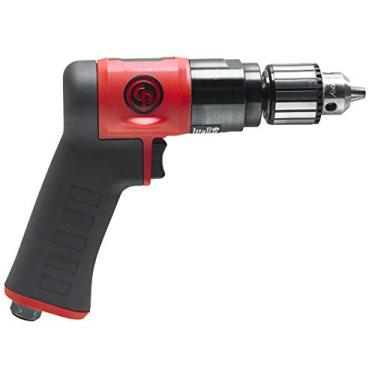 Imagem de Chicago Pneumatic Furadeira de ar reversível leve composto CP9790C com pegador de pistola, mandril com chave de 9,5 mm (3/8"), 2.100 RPM