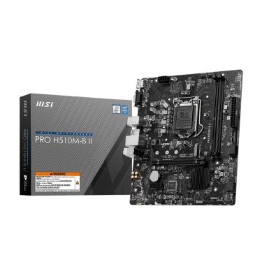 Imagem de Placa Mãe MSI PRO H510M-B II LGA 1200 2xDDR4 Intel H470 mATX