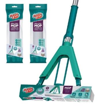 Imagem de Mop Evo Limpeza Geral Plus Espuma PVA Dobrável Flash Limp MOP7673 + 2 