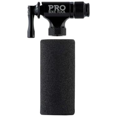 Imagem de PRO BIKE TOOL Inflador de CO2 para pneus de bicicleta – Rápido e fácil – Compatível com válvula Presta e Schrader – Bomba de pneu de bicicleta para bicicletas de estrada e montanha – Manga isolada – Sem cartuchos de CO2 incluídos