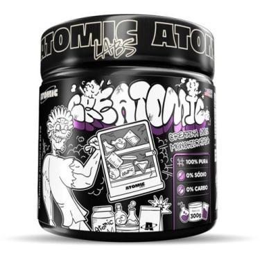Imagem de Creatina Pura Monohidratada 300g  Atomic Labs Sabor Neutro