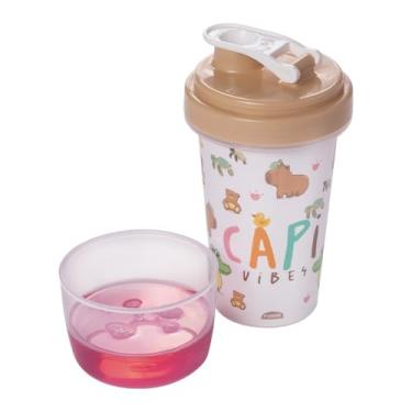 Imagem de Mini Shakeira Decorada Capivara 320 ml Plasútil