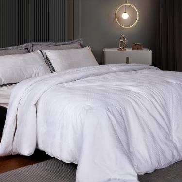 Imagem de Edredom de seda amoreira para verão/outono/primavera - Inserção de edredom refrescante de luxo, cobertor leve que abraça o corpo, roupa de cama ultra macia e respirável, cama king 264 x 228 cm