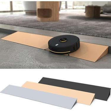 Imagem de Rampa De Degrau De Inclinação Para Portas 1-6 Cm De Altura Rampas De Limiar Internas Rampas De Plástico Leves Portáteis Rampa De Cadeira De Rodas Antiderrapante, Black, 1cm high