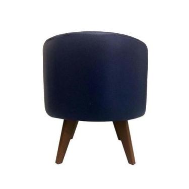 Imagem de Puff Pé Palito Redondo Não É Segredo material sintético Azul Marinho 4
