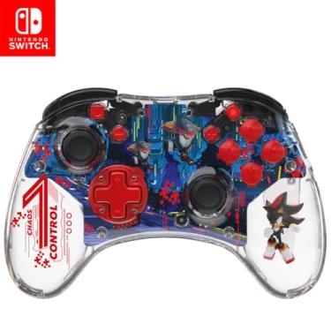 Imagem de PDP REALMz Wireless Nintendo Switch Pro Controller, Rechargeable LED, Licensed for Nintendo Switch|Lite|OLED: Sonic Shadow Space Colony ARK (with Full Motion Controls)