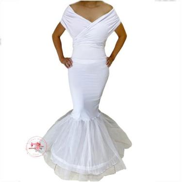 Imagem de Saiote Sereia Anágua Vestido Noiva  S-04 - Ateliê Mileny Gomes