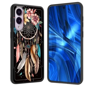 Imagem de JHYYTUJTYP Capa para Galaxy S25 Edge, [teste de queda de grau militar] Capa protetora resistente à prova de choque resistente para Samsung Galaxy S25 Edge 2025, flor apanhadora de sonhos