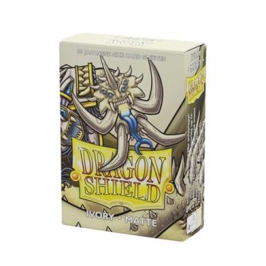 Imagem de Dragon Shield | Mangas foscas de tamanho japonês | 60 CT - Mangas TCG premium lisas e resistentes - Compatível com Yu-Gi-Oh, Naruto, Cardfight e Vanguard | Marfim