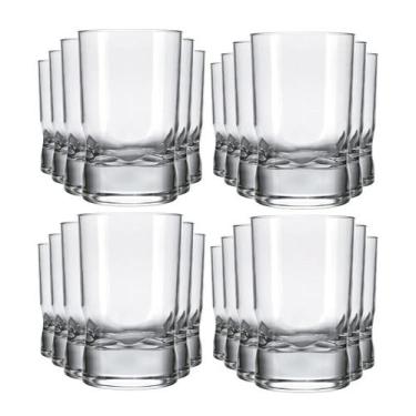 Imagem de kit 24 Copo Amassadinho 240mL Suco Vidro Incolor Nadir - Nadir Figueir