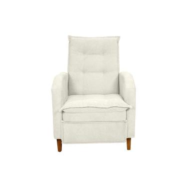 Imagem de Poltrona Amamentação Luxo Reclinável Com Assento Confortável Yaris Matrix Boucle Bege