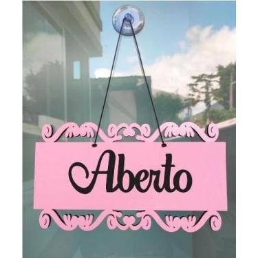 Imagem de Placa Decorativa Aberto / Fechado / Mdf - decorartslaser