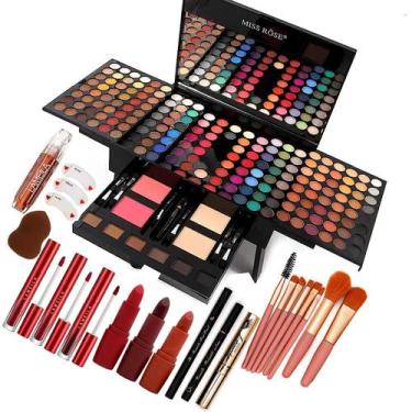 Imagem de Paleta de maquiagem UNIFULL 190 cores com acessórios para mulheres