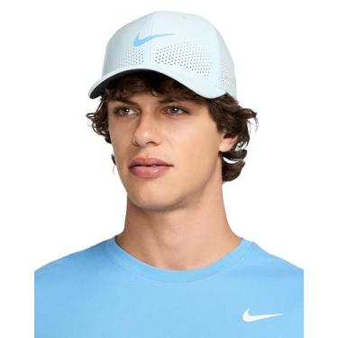 Imagem de Nike Boné estruturado Rise High-Crown Dri-Fit ADV - AeroBill Stretchfit Golf & Running (azul glaciar | antracite | azul universitário, médio)