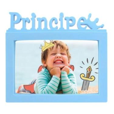 Imagem de Porta Retrato Principe Princesa 10x15 Decoração Lembrança - Clink, Azu
