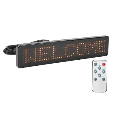 Imagem de LED Painel Controle Remoto Programável Rolagem LED Sign Tela LED Flexível para Loja Car Bar Hotel (Z741Y Amarelo)
