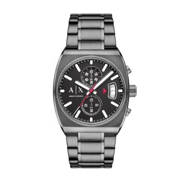 Imagem de Armani Exchange Relógio masculino A|X cronógrafo de aço inoxidável, Metálico, Oliver