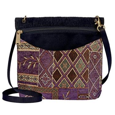 Imagem de Danny K. Bolsa feminina de ombro para tapeçaria, bolsa Sugaree feita à mão nos EUA, Netuno/roxo, Small