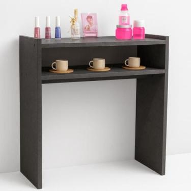 Imagem de Mesinha Manicure P/ Esmalte C/prateleira Mdf Salão De Beleza - Inffini