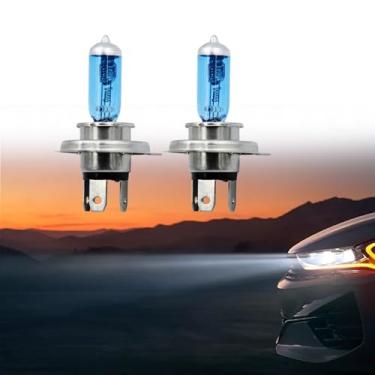Imagem de HAOBO Lâmpada de halogêneo de 2 peças, lâmpada LED super brilhante para carro, lâmpadas LED H4, lâmpada de substituição de farol baixo e neblina de 12 V 100 W, plug and play, lâmpada de halogêneo