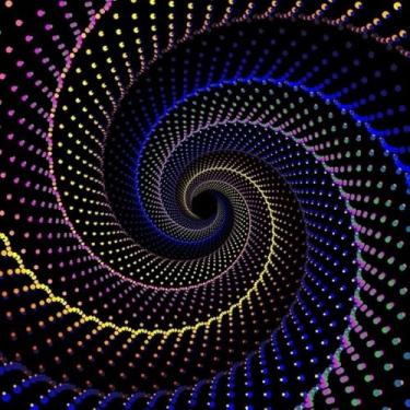 Imagem de Quadro Decorativo com Estampa Imaginatory Lush Fractal Texture Image Abstract 50 x 50 Papel 3 unidades